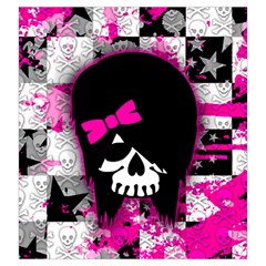 Scene Kid Girl Skull Drawstring Pouch (Large) from ArtsNow.com Front