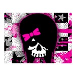 Scene Kid Girl Skull Double Sided Flano Blanket (Mini)