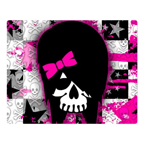 Scene Kid Girl Skull Double Sided Flano Blanket (Large) from ArtsNow.com 80 x60  Blanket Front
