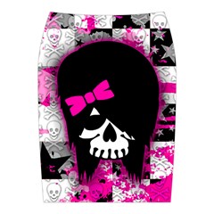 Scene Kid Girl Skull Midi Wrap Pencil Skirt from ArtsNow.com Back