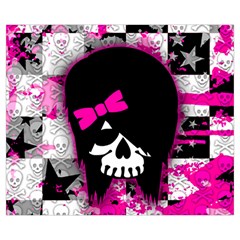 Scene Kid Girl Skull Medium Tote Bag from ArtsNow.com Back