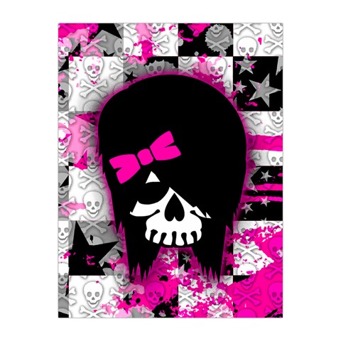 Scene Kid Girl Skull Medium Tapestry from ArtsNow.com Front