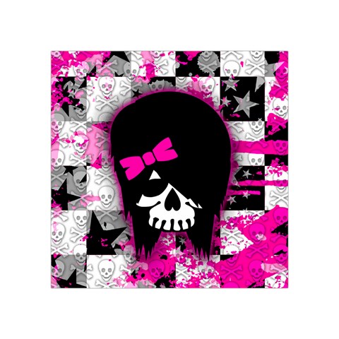 Scene Kid Girl Skull Square Tapestry (Small) from ArtsNow.com Front