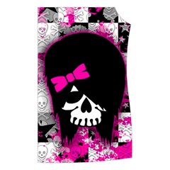 Scene Kid Girl Skull Women s Button Up Vest from ArtsNow.com Front Left