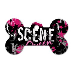 Scene Queen Dog Tag Bone (Two Sides) from ArtsNow.com Front