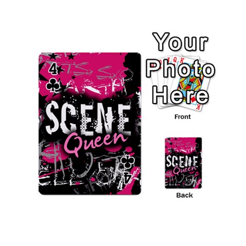 Scene Queen Playing Cards 54 Designs (Mini) from ArtsNow.com Front - Club4