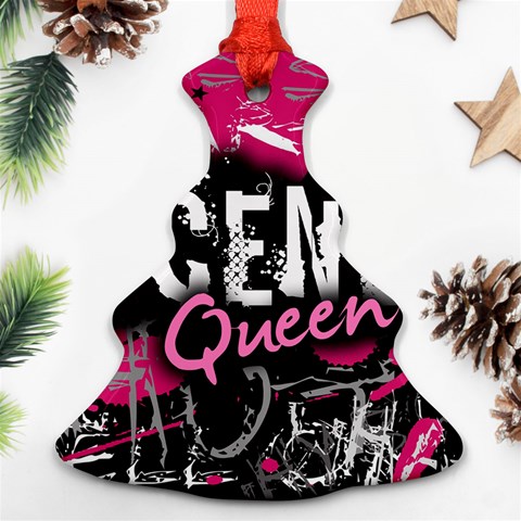 Scene Queen Christmas Tree Ornament (Two Sides) from ArtsNow.com Front