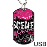 Scene Queen Dog Tag USB Flash (One Side)