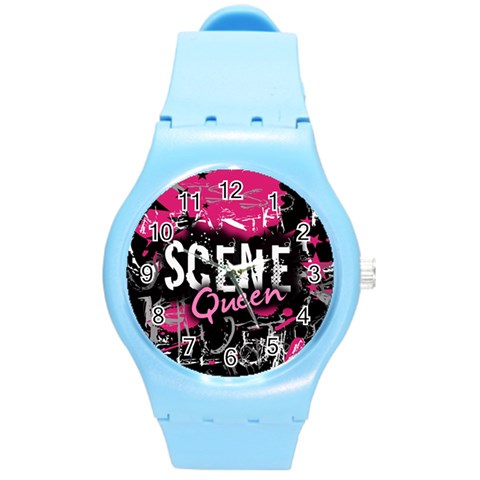 Scene Queen Round Plastic Sport Watch (M) from ArtsNow.com Front