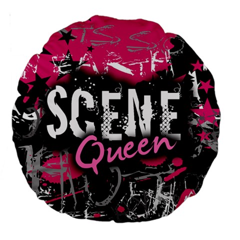 Scene Queen Large 18  Premium Round Cushion  from ArtsNow.com Front