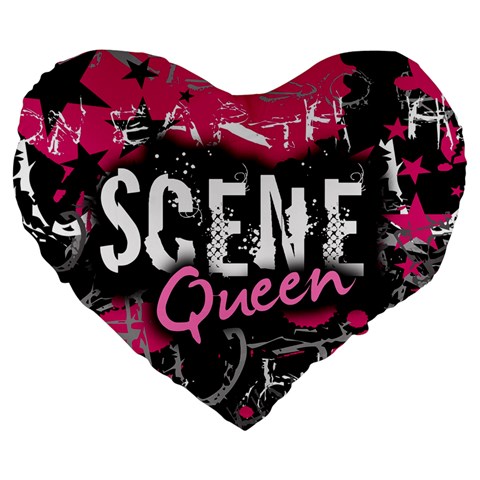 Scene Queen Large 19  Premium Heart Shape Cushion from ArtsNow.com Front