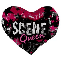 Scene Queen Large 19  Premium Heart Shape Cushion from ArtsNow.com Front