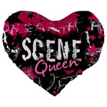 Scene Queen Large 19  Premium Heart Shape Cushion