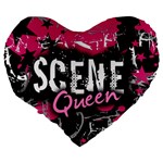 Scene Queen Large 19  Premium Heart Shape Cushion from ArtsNow.com Back
