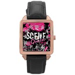 Scene Queen Rose Gold Leather Watch 