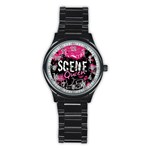 Scene Queen Stainless Steel Round Watch