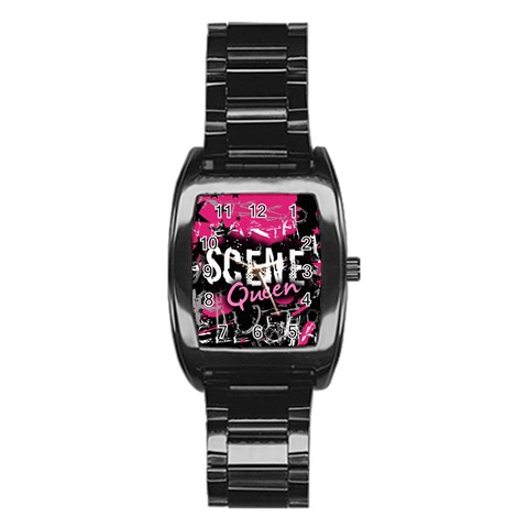 Scene Queen Stainless Steel Barrel Watch from ArtsNow.com Front