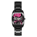 Scene Queen Stainless Steel Barrel Watch