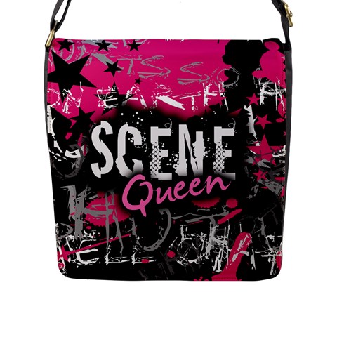 Scene Queen Flap Closure Messenger Bag (L) from ArtsNow.com Front