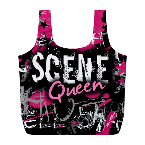 Scene Queen Full Print Recycle Bag (L) from ArtsNow.com Front