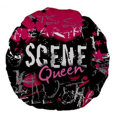 Scene Queen Large 18  Premium Flano Round Cushion  from ArtsNow.com Front