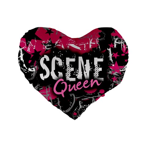 Scene Queen Standard 16  Premium Flano Heart Shape Cushion  from ArtsNow.com Front