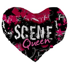 Scene Queen Large 19  Premium Flano Heart Shape Cushion from ArtsNow.com Front