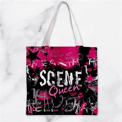 Scene Queen Zipper Grocery Tote Bag from ArtsNow.com Front