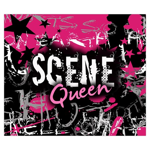 Scene Queen Zipper Large Tote Bag from ArtsNow.com Back