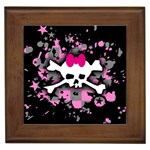 Scene Skull Splatter Framed Tile