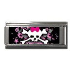 Scene Skull Splatter Superlink Italian Charm (9mm)