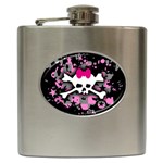Scene Skull Splatter Hip Flask (6 oz)