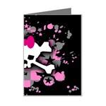 Scene Skull Splatter Mini Greeting Card