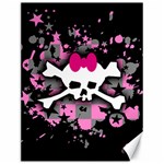 Scene Skull Splatter Canvas 12  x 16 