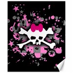 Scene Skull Splatter Canvas 16  x 20 