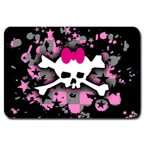 Scene Skull Splatter Large Doormat from ArtsNow.com 30 x20  Door Mat