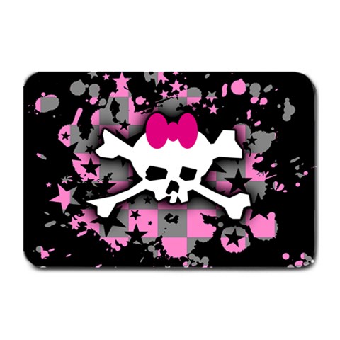 Scene Skull Splatter Plate Mat from ArtsNow.com 18 x12  Plate Mat