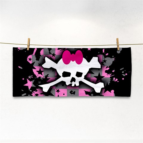 Scene Skull Splatter Hand Towel from ArtsNow.com Front