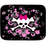 Scene Skull Splatter Fleece Blanket (Mini)