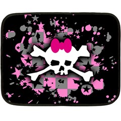 Scene Skull Splatter Double Sided Fleece Blanket (Mini) from ArtsNow.com 35 x27  Blanket Front