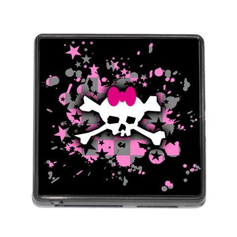 Scene Skull Splatter Memory Card Reader (Square 5 Slot) from ArtsNow.com Front
