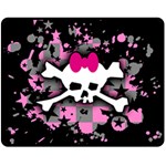 Scene Skull Splatter Fleece Blanket (Medium)