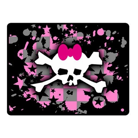 Scene Skull Splatter Fleece Blanket (Small) from ArtsNow.com 50 x40  Blanket Front