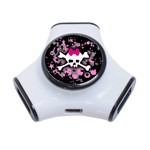 Scene Skull Splatter 3-Port USB Hub
