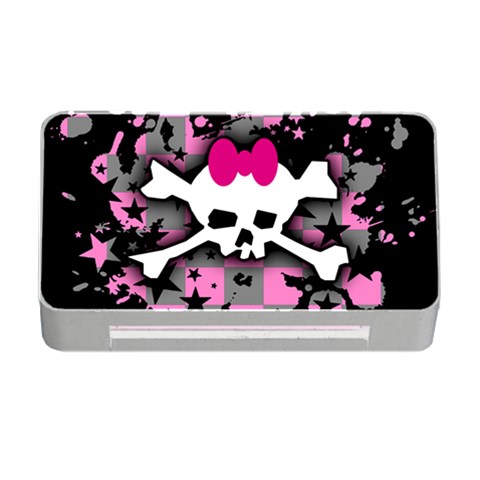 Scene Skull Splatter Memory Card Reader with CF from ArtsNow.com Front