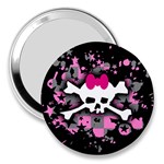 Scene Skull Splatter 3  Handbag Mirror