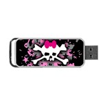 Scene Skull Splatter Portable USB Flash (One Side)