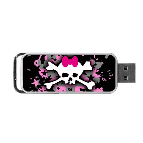 Scene Skull Splatter Portable USB Flash (Two Sides) from ArtsNow.com Front