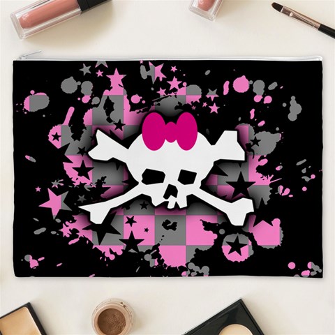 Scene Skull Splatter Cosmetic Bag (XXXL) from ArtsNow.com Front