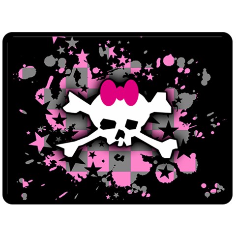 Scene Skull Splatter Double Sided Fleece Blanket (Large) from ArtsNow.com 80 x60  Blanket Front